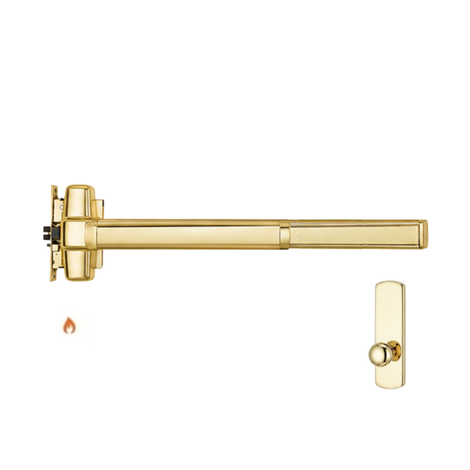 Von Duprin 9875K-BE-F/9975K-BE-F - Knob,Blank Escutcheon Mortise Lock Device - Fire Rated