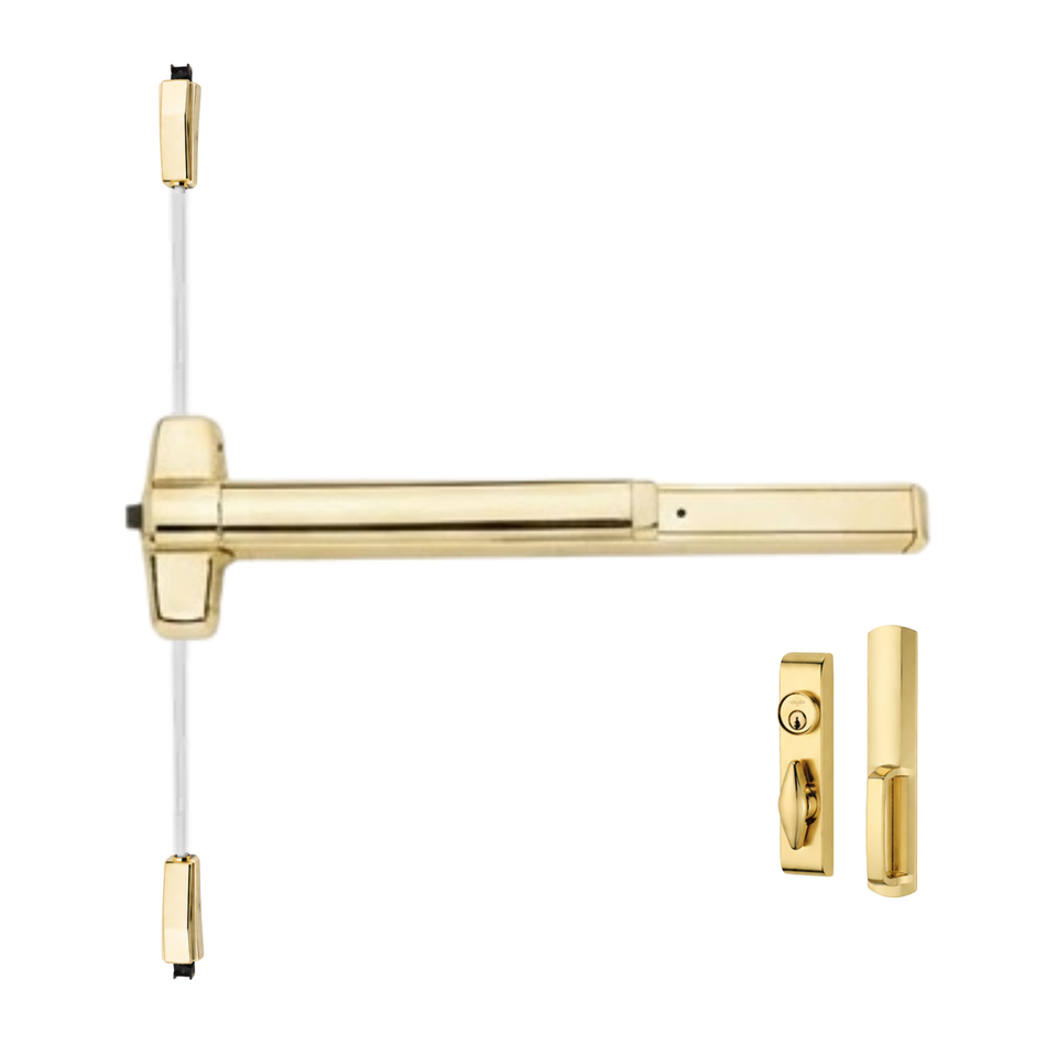 Von Duprin 9857TL/9957TL - Turn Lever, Surface Three Point Latch Device
