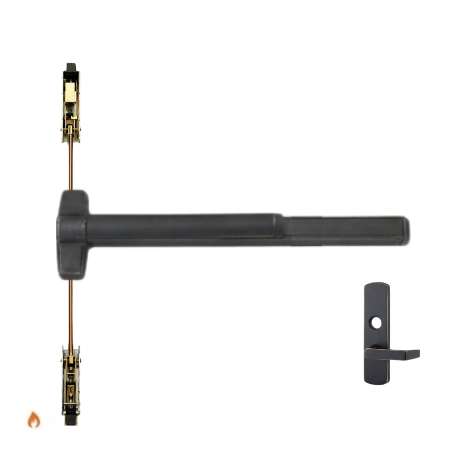 Von Duprin 9847L-KC-F/9947L-KC-F - Lever, Key Capture Concealed Vertical Rod Device - Fire Rated