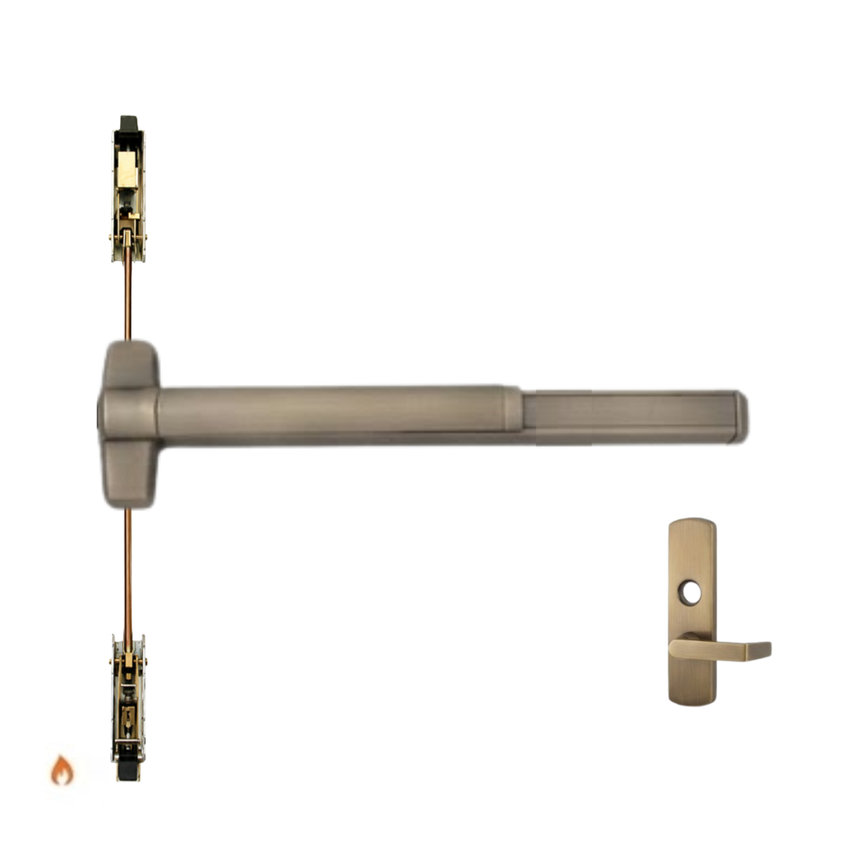 Von Duprin 9847L-NL-F/9947L-NL-F - Lever, Night Latch Concealed Vertical Rod Device - Fire Rated