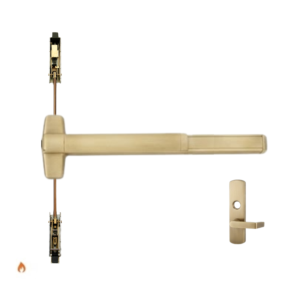 Von Duprin 9847L-NL-F/9947L-NL-F - Lever, Night Latch Concealed Vertical Rod Device - Fire Rated