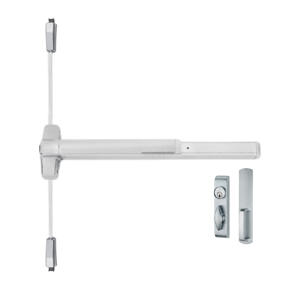 Von Duprin 9827TL/9927TL - Turn Lever, Surface Vertical Rod Device