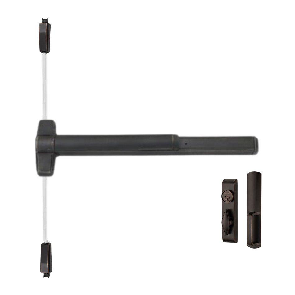 Von Duprin 9827TL/9927TL - Turn Lever, Surface Vertical Rod Device