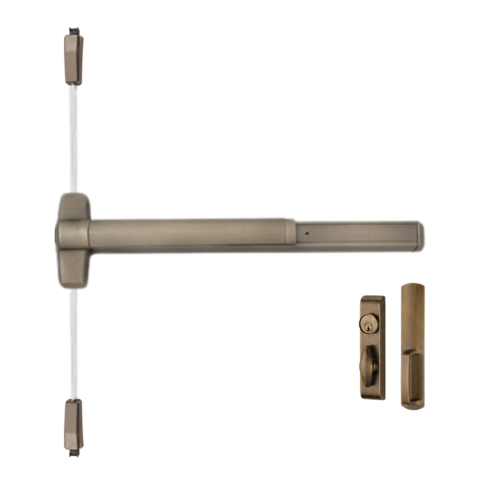 Von Duprin 9827TL/9927TL - Turn Lever, Surface Vertical Rod Device