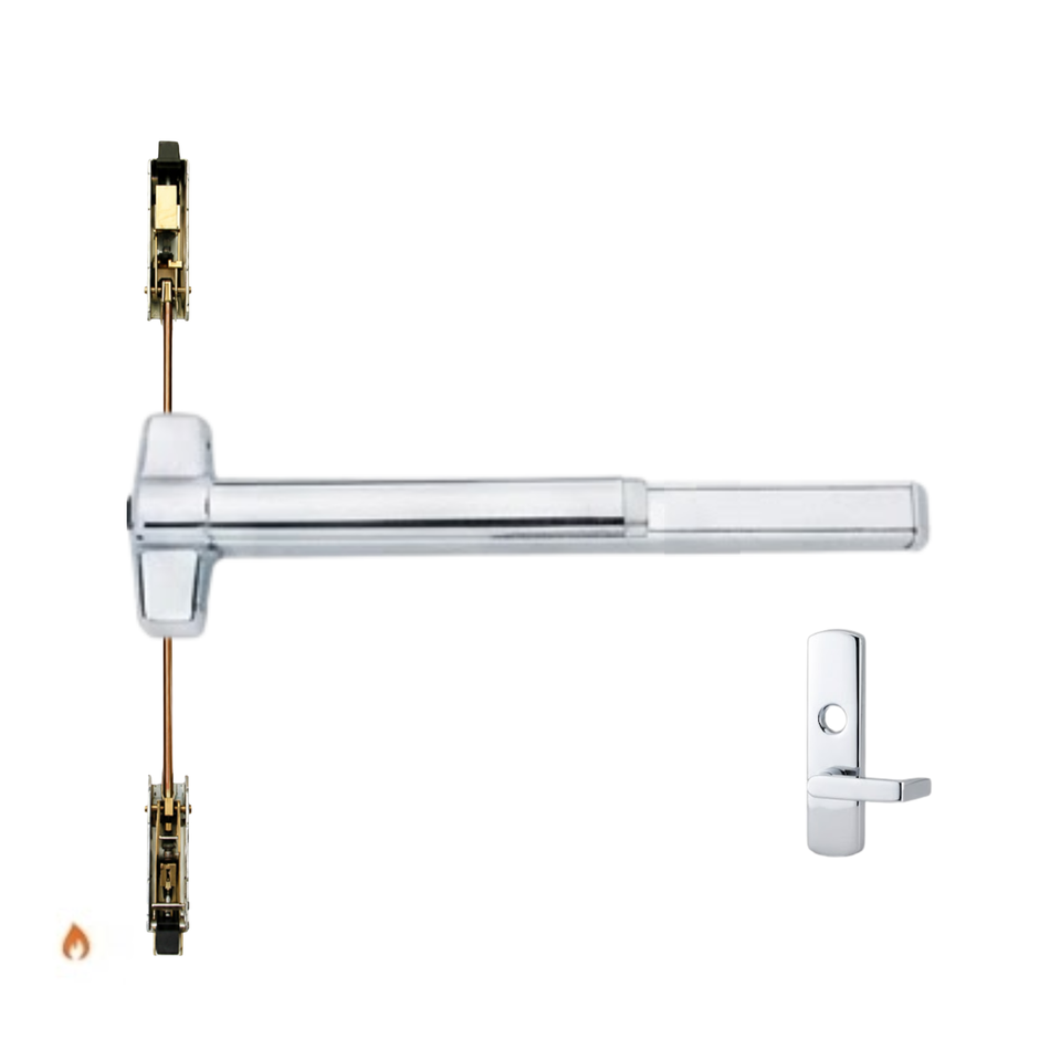 Von Duprin 9847L-KC-F/9947L-KC-F - Lever, Key Capture Concealed Vertical Rod Device - Fire Rated
