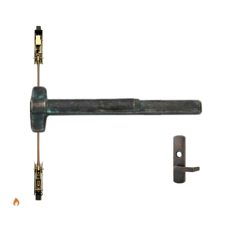 Von Duprin 9847L-KC-F/9947L-KC-F - Lever, Key Capture Concealed Vertical Rod Device - Fire Rated