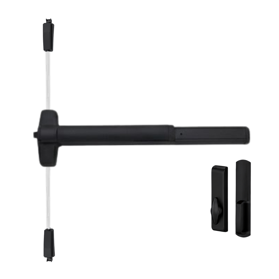 Von Duprin 9857TLBE/9957TLBE - Turn Lever, Blank Escutcheon Surface Three Point Latch Device