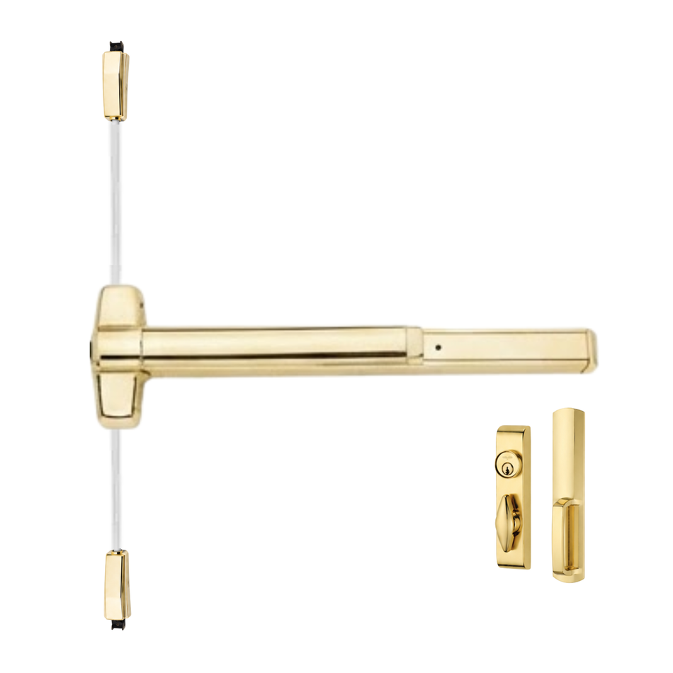 Von Duprin 9827TL/9927TL - Turn Lever, Surface Vertical Rod Device