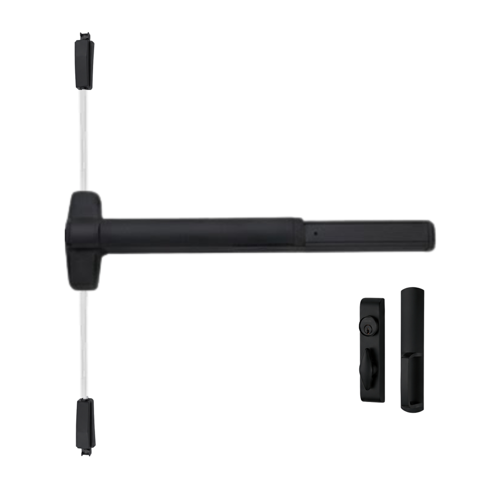 Von Duprin 9827TL/9927TL - Turn Lever, Surface Vertical Rod Device