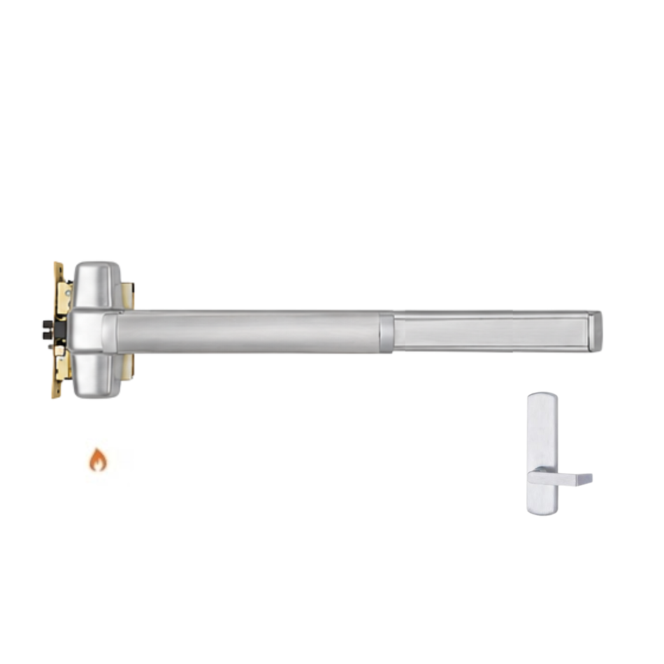 Von Duprin 9875LBE-F/9975LBE-F - Lever, Blank Escutcheon Mortise Lock Device - Fire Rated