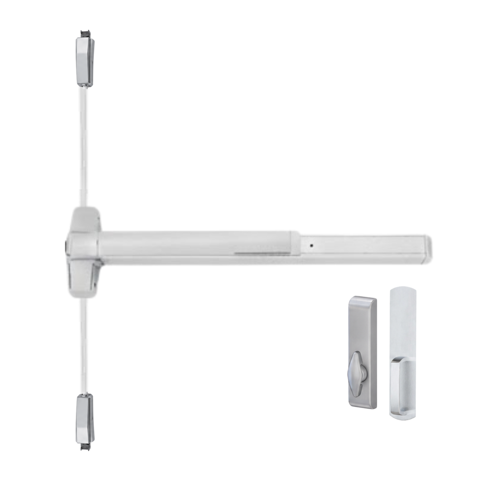 Von Duprin 9827TL-BE/9927TL-BE - Turn Lever, Blank Escutcheon Surface Vertical Rod Device