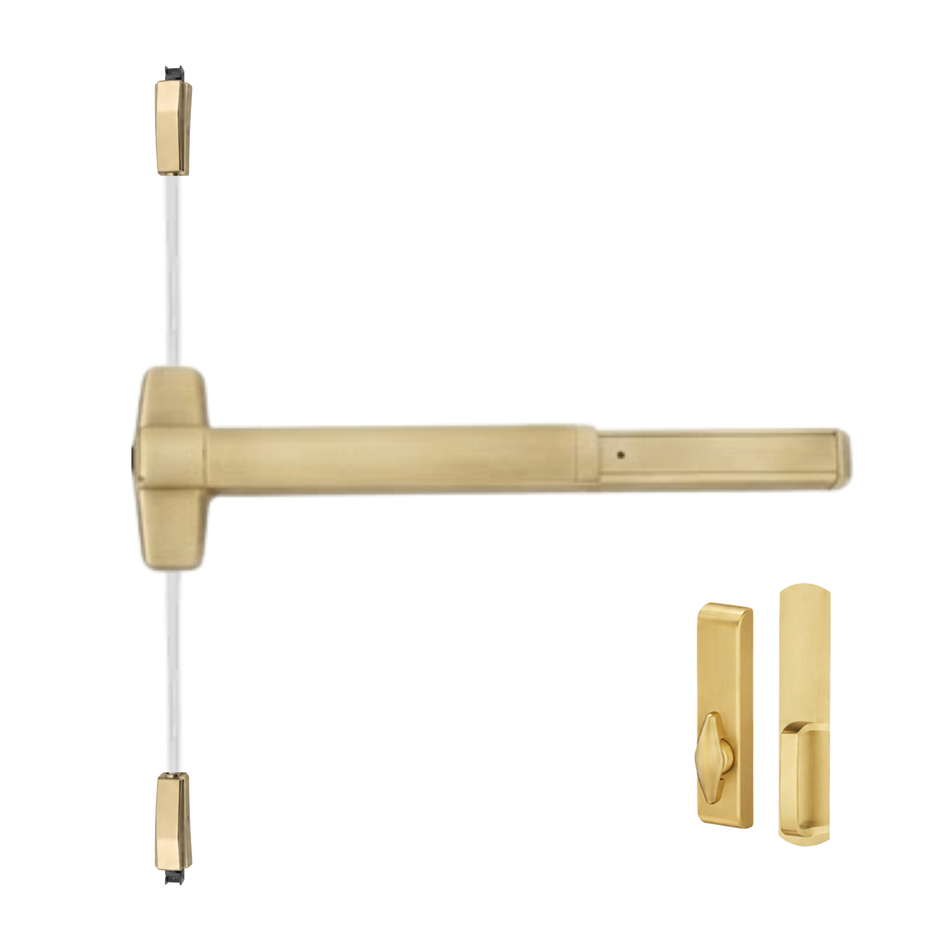 Von Duprin 9827TL-BE/9927TL-BE - Turn Lever, Blank Escutcheon Surface Vertical Rod Device