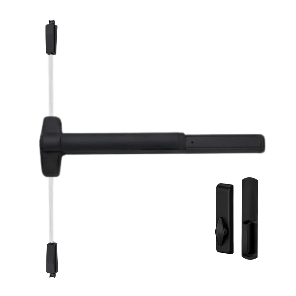 Von Duprin 9827TL-BE/9927TL-BE - Turn Lever, Blank Escutcheon Surface Vertical Rod Device