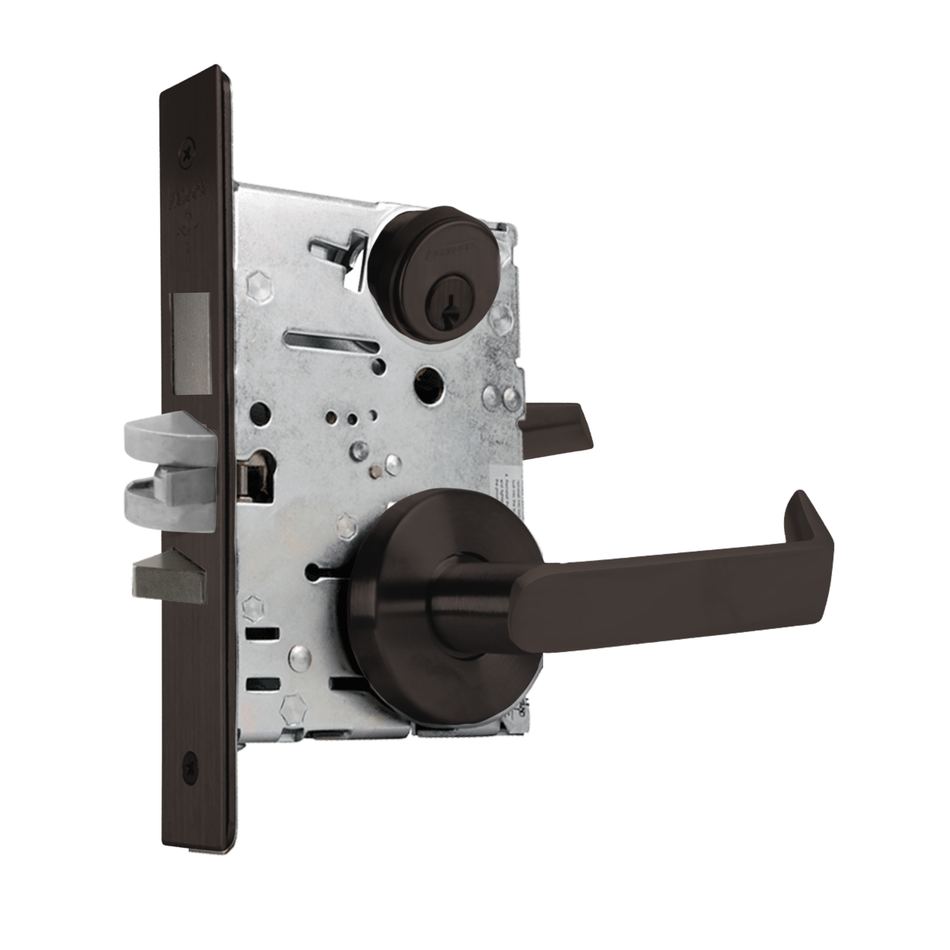 Falcon MA451 Hotel Guest Lock - Grade 1 Keyed Mortise Lock with Deadbolt