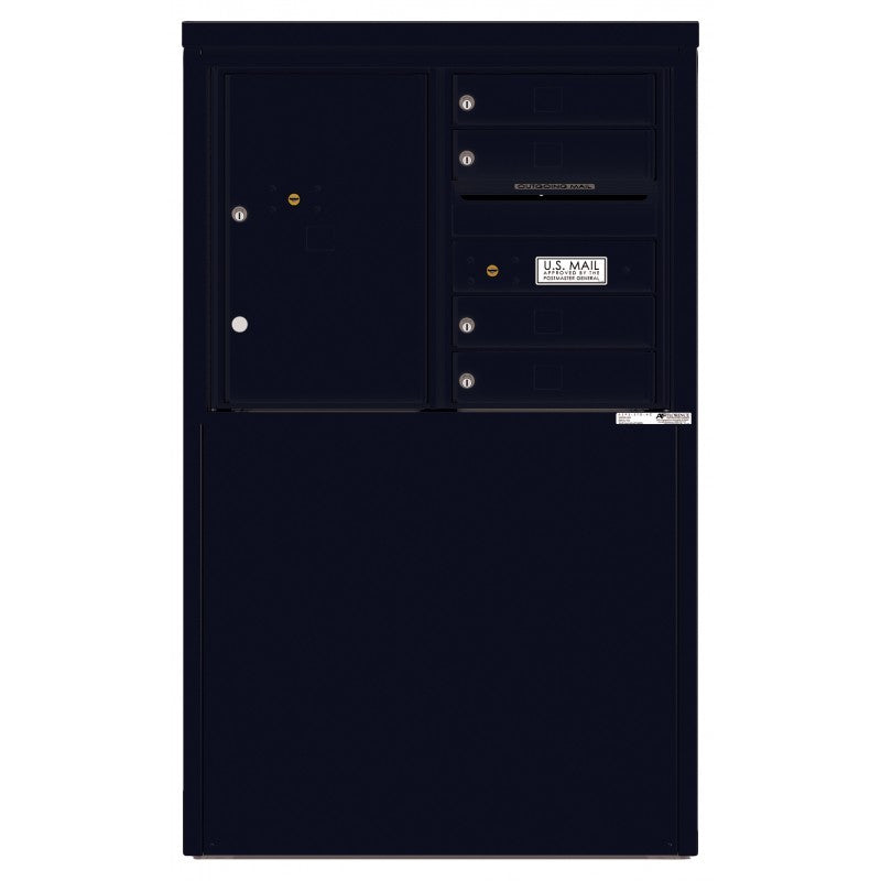 4C06D-04-D - 4 Tenant Doors with 1 Parcel Locker and Outgoing Mail Compartment - 4C Depot Mailbox Module