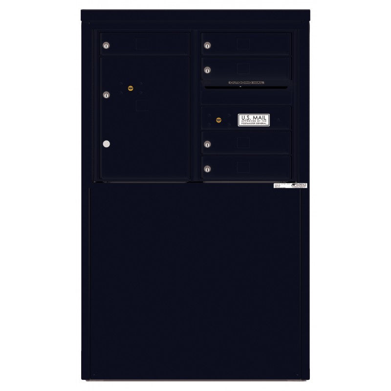 4C06D-05-D - 5 Tenant Doors with 1 Parcel Locker and Outgoing Mail Compartment - 4C Depot Mailbox Module