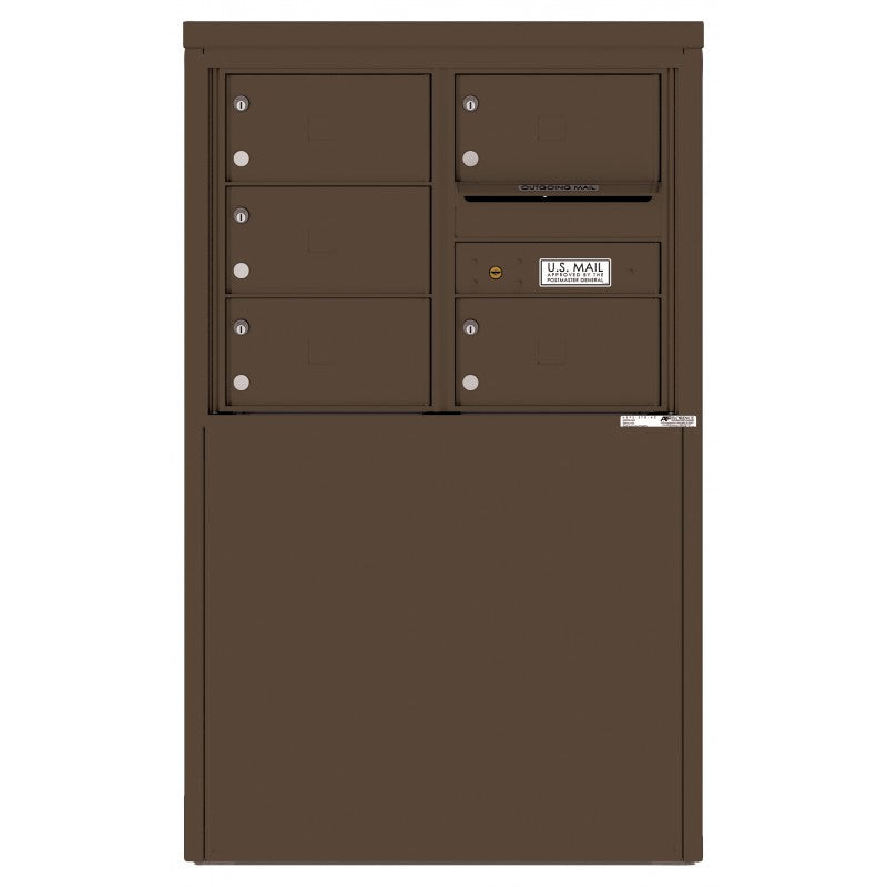 4C06D-05X-D - 5 Tenant Doors and Outgoing Mail Compartment - 4C Depot Mailbox Module