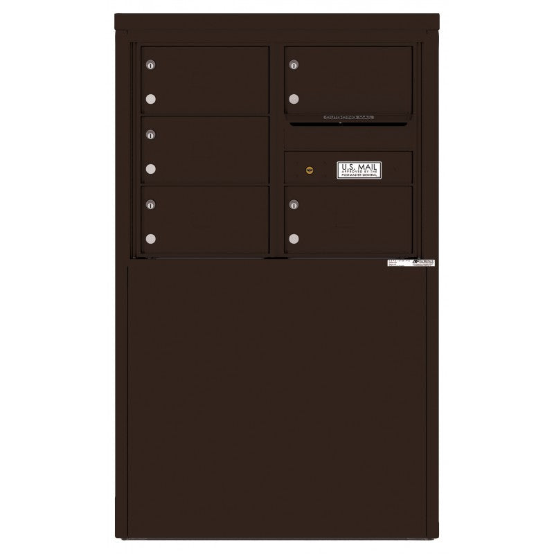 4C06D-05X-D - 5 Tenant Doors and Outgoing Mail Compartment - 4C Depot Mailbox Module
