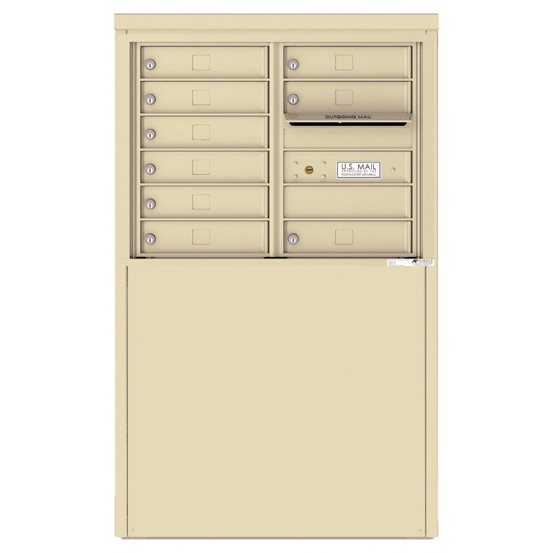 4C06D-09-D - 9 Tenant Doors and Outgoing Mail Compartment - 4C Depot Mailbox Module