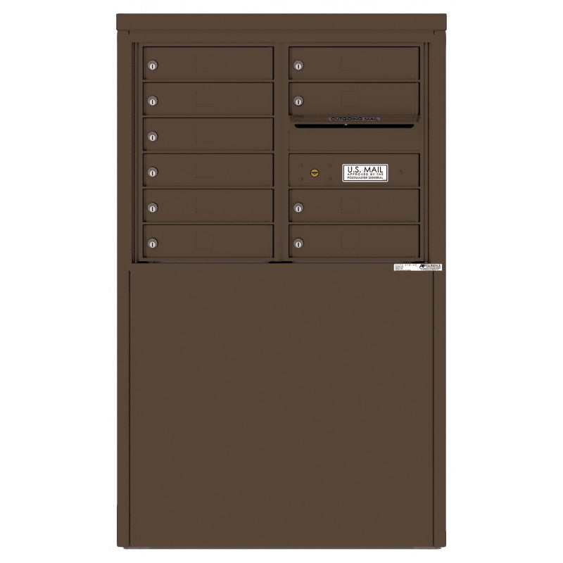 4C06D-10-D - 10 Tenant Doors and Outgoing Mail Compartment - 4C Depot Mailbox Module