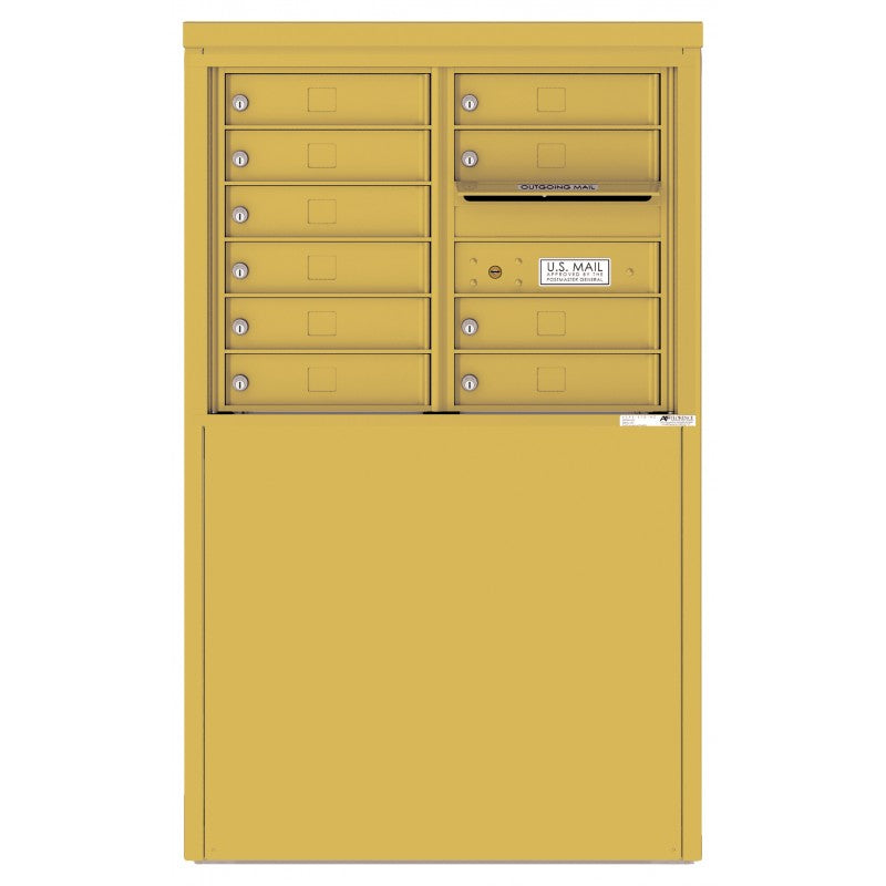 4C06D-10-D - 10 Tenant Doors and Outgoing Mail Compartment - 4C Depot Mailbox Module