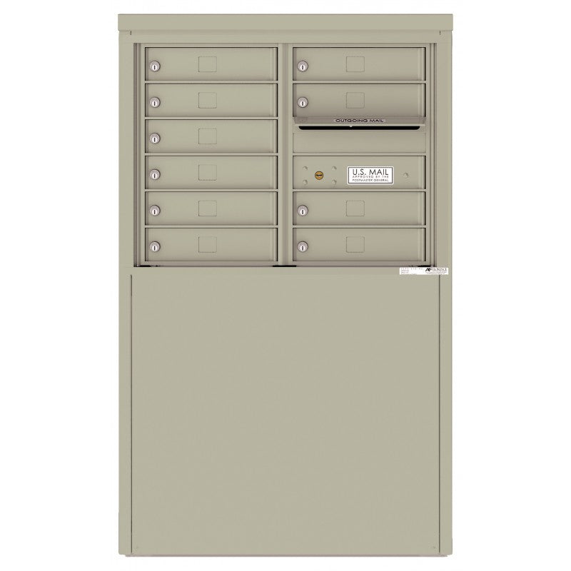 4C06D-10-D - 10 Tenant Doors and Outgoing Mail Compartment - 4C Depot Mailbox Module