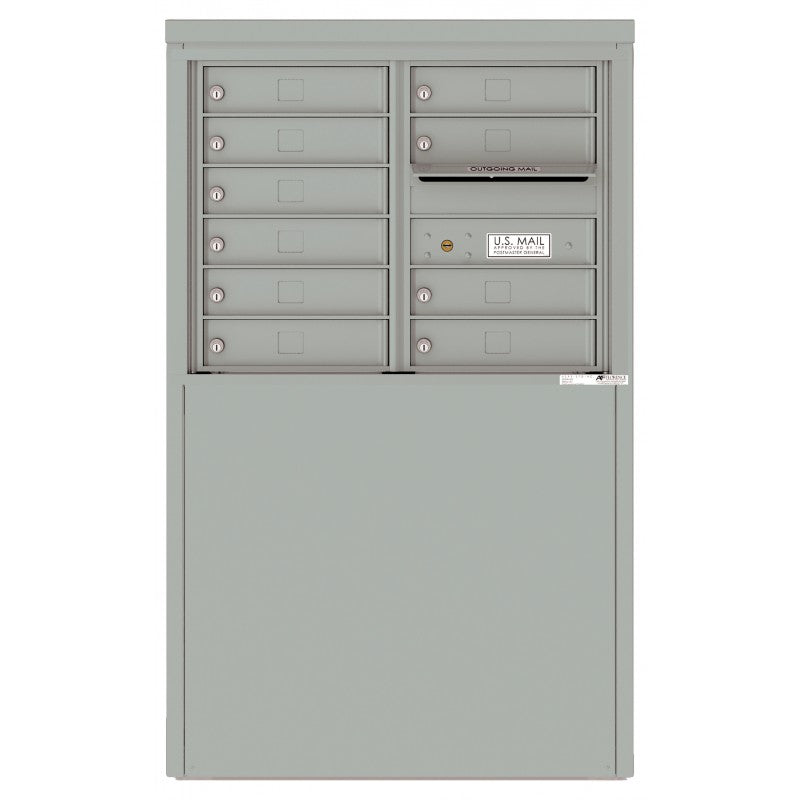 4C06D-10-D - 10 Tenant Doors and Outgoing Mail Compartment - 4C Depot Mailbox Module