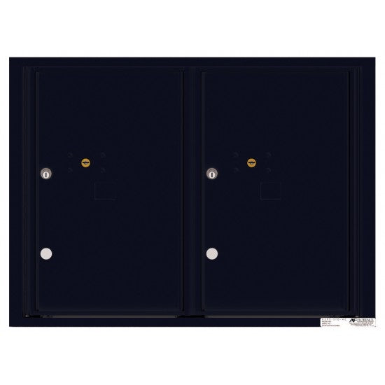 4C06D-2P - 2 Parcel Doors Unit - 4C Wall Mount 6-High
