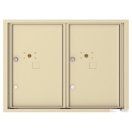 4C06D-2P - 2 Parcel Doors Unit - 4C Wall Mount 6-High