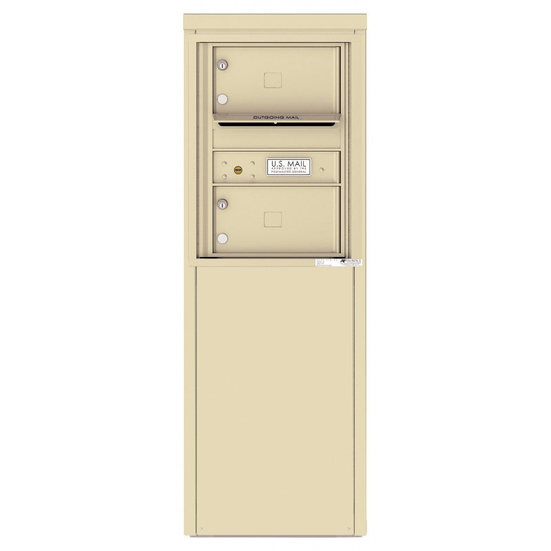 4C06S-02-D - 2 Tenant Doors with one Outgoing Mail Compartment - 4C Depot Mailbox Module