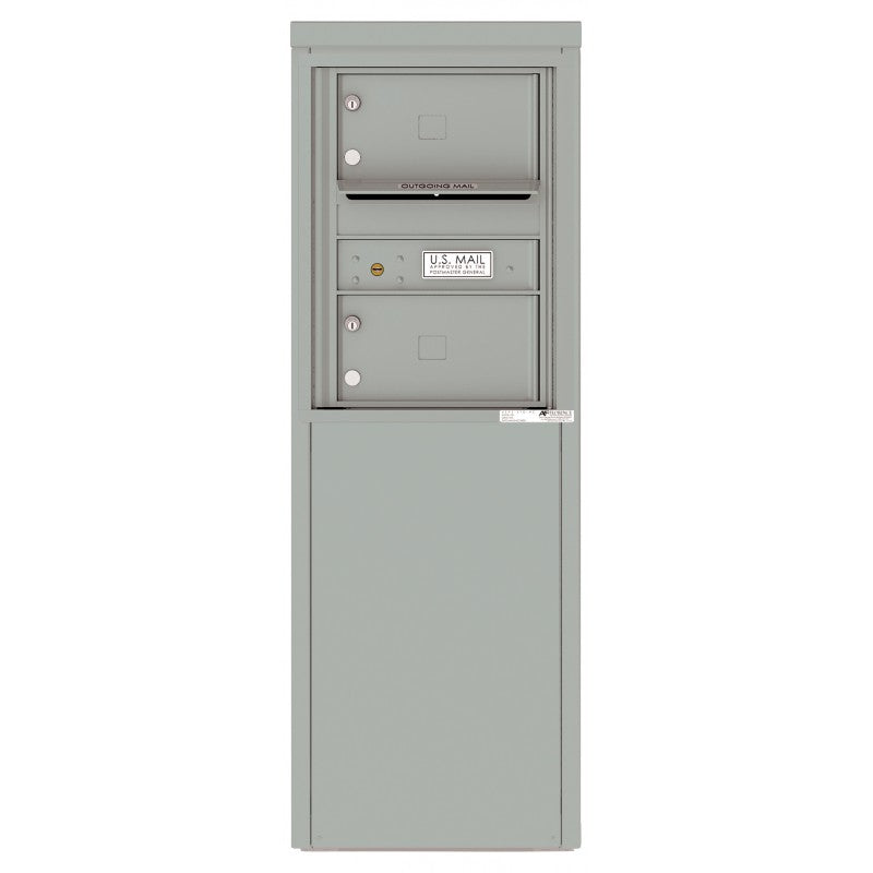 4C06S-02-D - 2 Tenant Doors with one Outgoing Mail Compartment - 4C Depot Mailbox Module