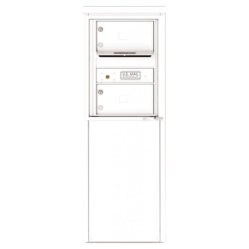 4C06S-02-D - 2 Tenant Doors with one Outgoing Mail Compartment - 4C Depot Mailbox Module