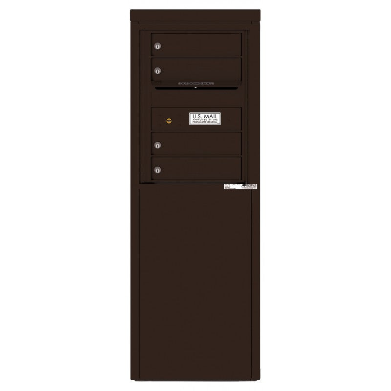 4C06S-04-D - 4 Tenant Doors with one Outgoing Mail Compartment - 4C Depot Mailbox Module