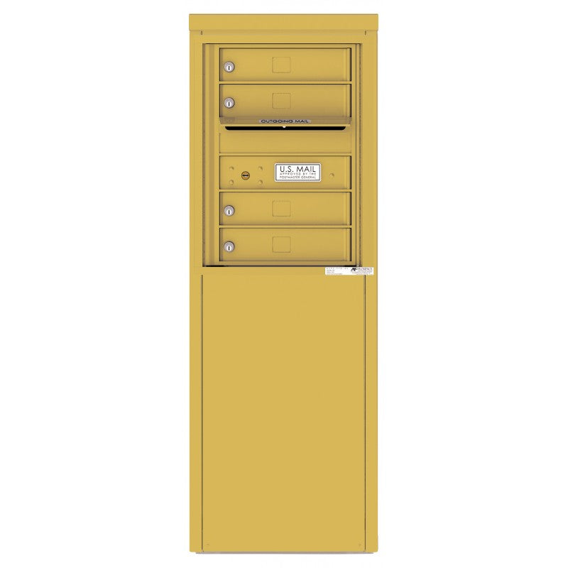 4C06S-04-D - 4 Tenant Doors with one Outgoing Mail Compartment - 4C Depot Mailbox Module