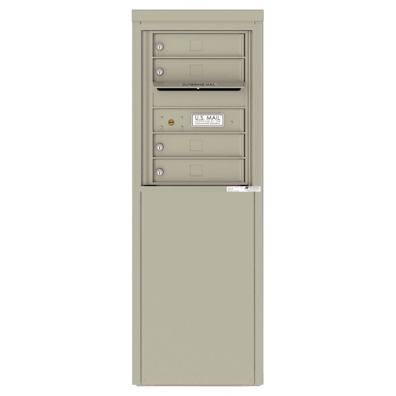 4C06S-04-D - 4 Tenant Doors with one Outgoing Mail Compartment - 4C Depot Mailbox Module