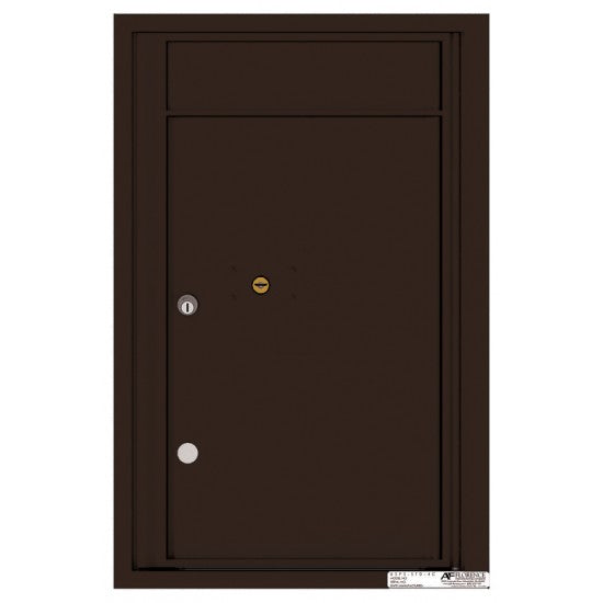 4C07S-1P - 1 Parcel Door Unit - 4C Wall Mount 7-High