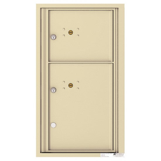 4C08S-2P - 2 Parcel Doors Unit - 4C Wall Mount 8-High