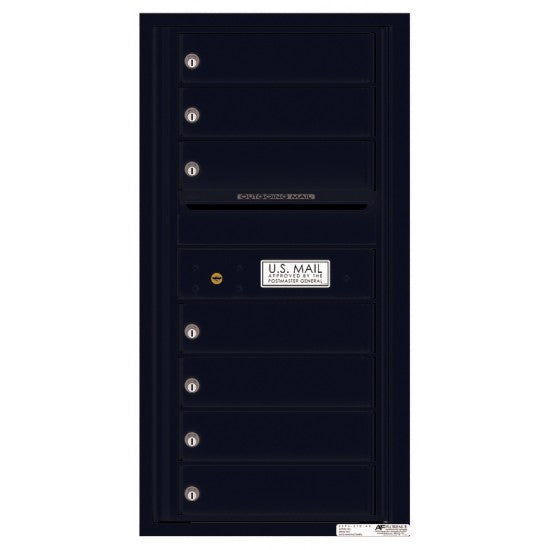 4C09S-07 - 7 Tenant Doors with Outgoing Mail Compartment - 4C Wall Mount 9-High Mailboxes