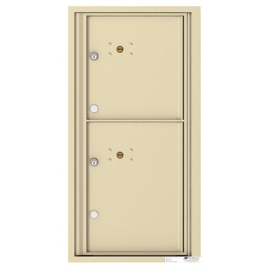 4C09S-2P - 2 Parcel Doors Unit - 4C Wall Mount 9-High