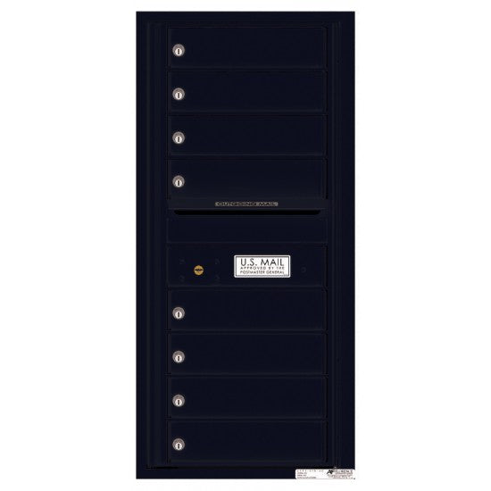 4C10S-08 - 8 Tenant Doors with Outgoing Mail Compartment - 4C Wall Mount 10-High Mailboxes