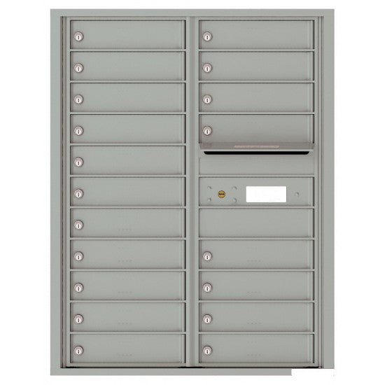 4C11D-19 - 19 Tenant Doors with Outgoing Mail Compartment - 4C Wall Mount 11-High Mailboxes