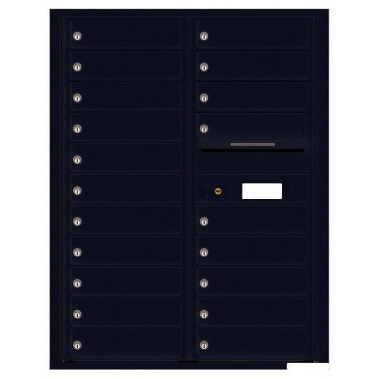 4C11D-20 - 20 Tenant Doors with Outgoing Mail Compartment - 4C Wall Mount 11-High Mailboxes USPS Approved