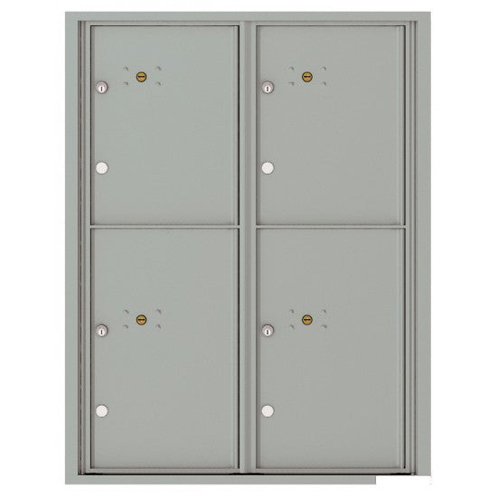 4C11D-4P - 4 Parcel Doors Unit - 4C Wall Mount 11-High