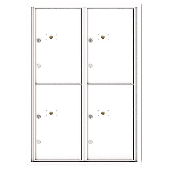 4C12D-4P - 4 Parcel Doors Unit - 4C Wall Mount 12-High
