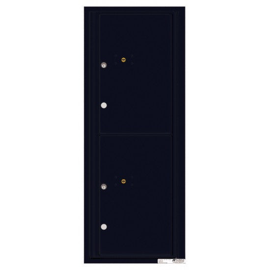 4C12S-2P - 2 Parcel Doors Unit - 4C Wall Mount 12-High