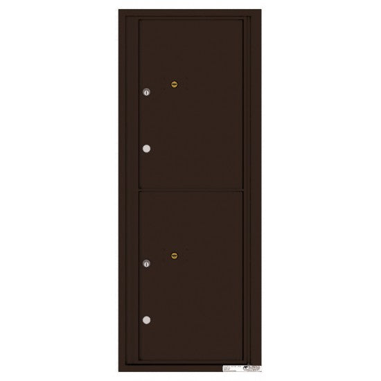4C12S-2P - 2 Parcel Doors Unit - 4C Wall Mount 12-High