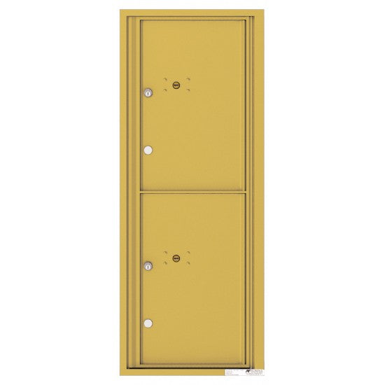 4C12S-2P - 2 Parcel Doors Unit - 4C Wall Mount 12-High