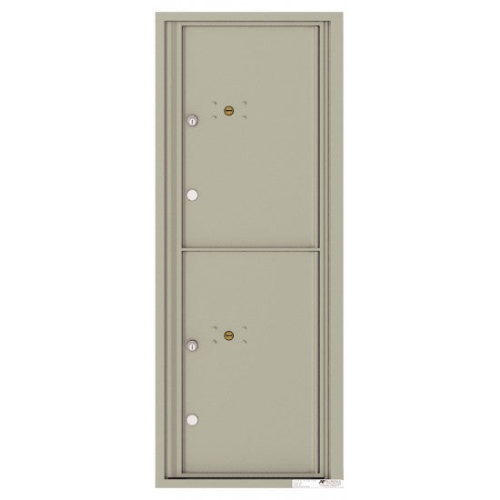 4C12S-2P - 2 Parcel Doors Unit - 4C Wall Mount 12-High