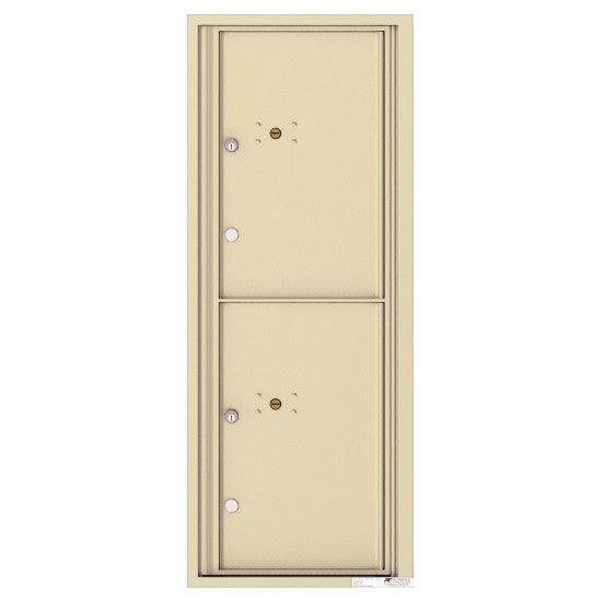 4C12S-2P - 2 Parcel Doors Unit - 4C Wall Mount 12-High