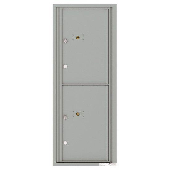 4C12S-2P - 2 Parcel Doors Unit - 4C Wall Mount 12-High